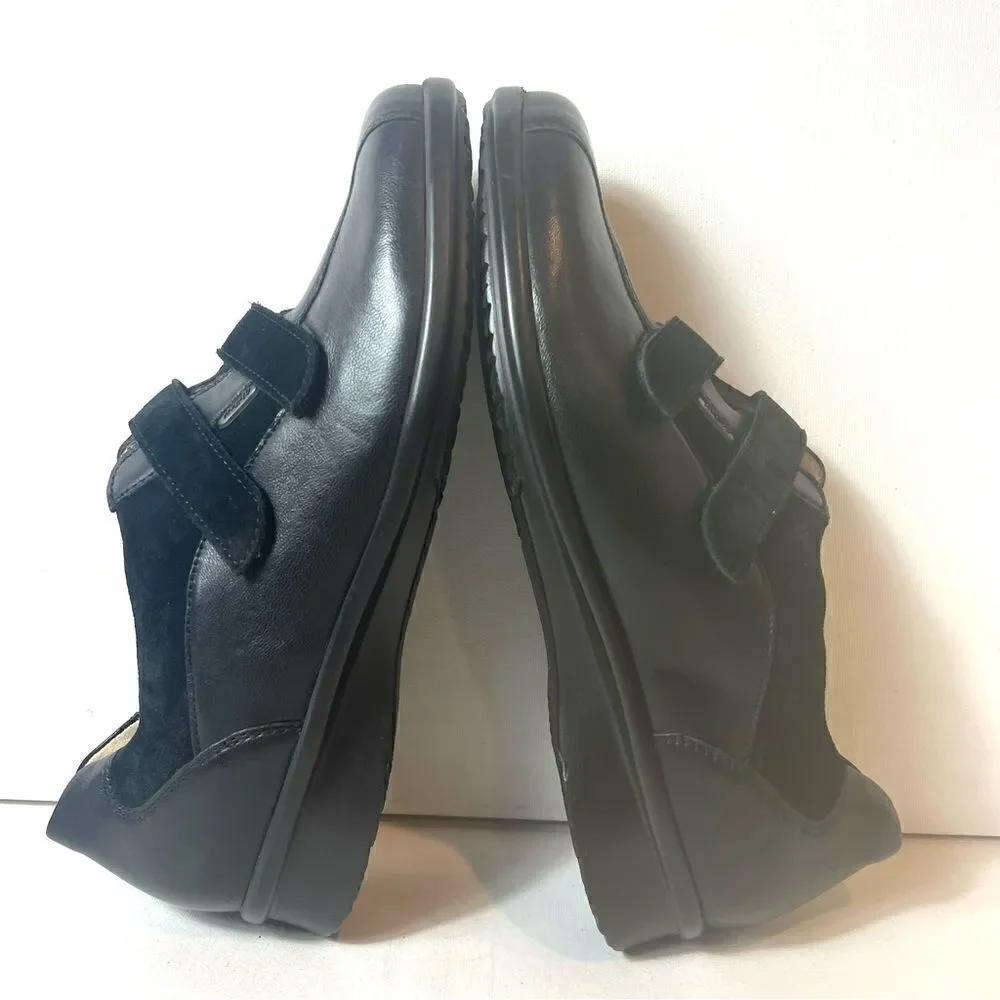 Fidelio Fenja F Magic Stretch Women’s Black Leather Orthotic Shoes UK 6.5 US 8.5